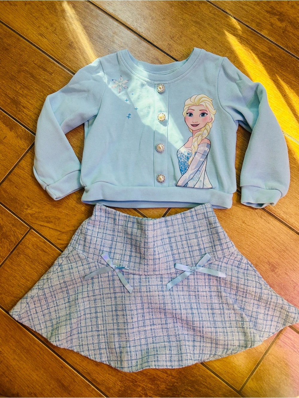 Disneys Elsa Sweater and Skirt Outfit